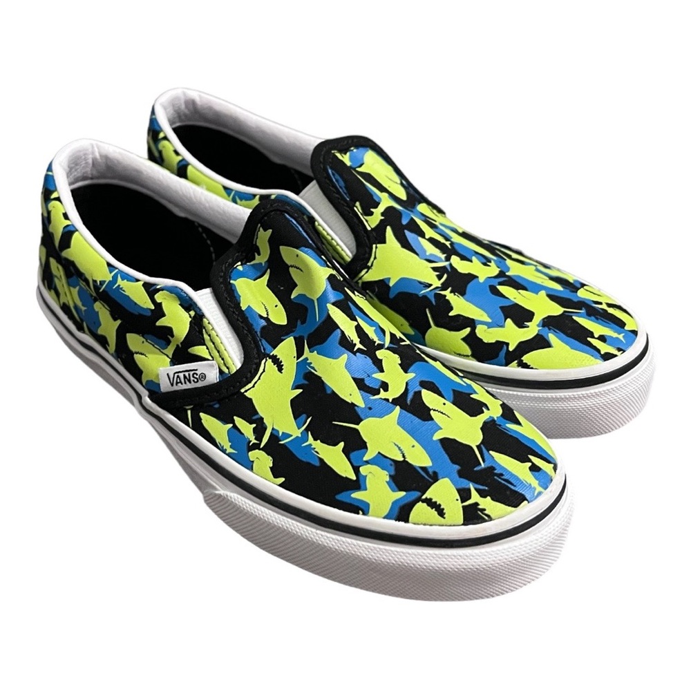 Vans Classic Low Top Glow in the Dark Shark Shoes